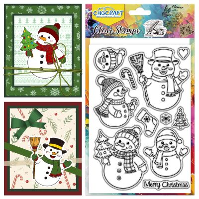 CHGCRAFT Christmas Clear Stamps - Cute Snowman