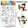 CHGCRAFT Christmas Clear Stamps - Cute Snowman view 2