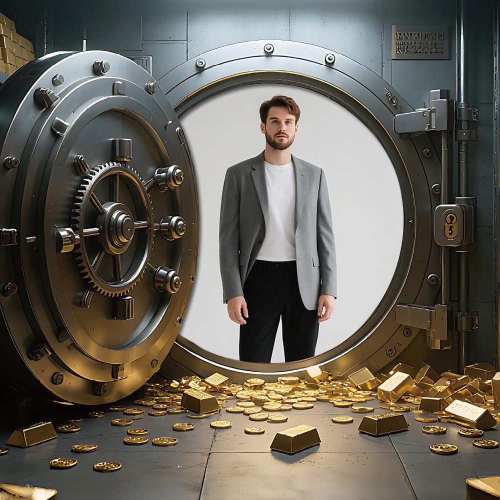 WADORN Bank Vault Decoration Background, 180x200cm
