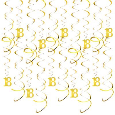 20-Piece 18th Birthday Decoration Set