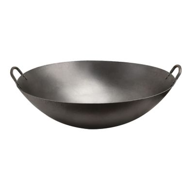 WOTZOV Iron Wok with Two Handles, 46 cm