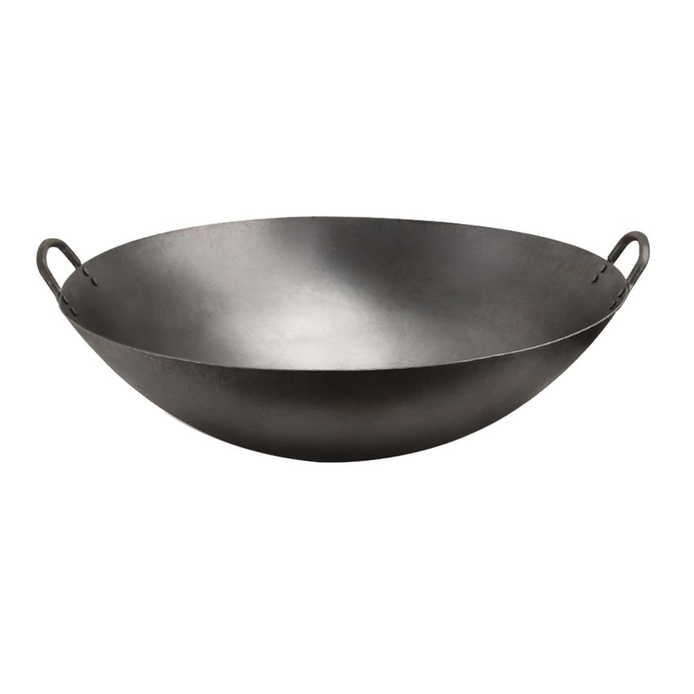 WOTZOV Iron Wok with Two Handles, 46 cm