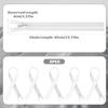 5 Pack Invisible Zippers, 40 cm, Nylon Zippers for Sewing (White) view 2