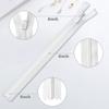 5 Pack Invisible Zippers, 40 cm, Nylon Zippers for Sewing (White) view 4
