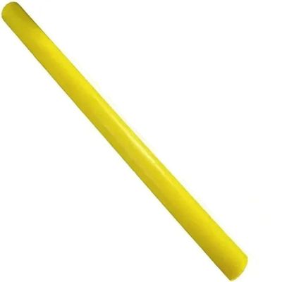 1 Yellow Polyurethane Round Rod, 90A Hardness, 50 cm x 16 mm