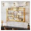 DRFGNF Wall-Mounted Wine Rack with LED Lighting view 1