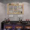 DRFGNF Wall-Mounted Wine Rack with LED Lighting view 2