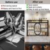 DRFGNF Wall-Mounted Wine Rack with LED Lighting view 3