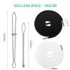 Hoodie and Jogging Pants Cord 140cm Replacement Cord with Needle and Buckle, 2 Pieces view 2