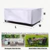 ZXBNNN Waterproof 600D Oxford Patio Furniture Cover for Rectangular Garden Tables, 150 x 130 x 90 cm view 2