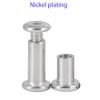 Insert Nuts, Hex Socket Screws, Flat Hex Socket Slotted Nuts, Furniture Rivet Connectors, M6 x 22 mm Sleeves view 3