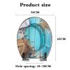 Soft-Close Transparent Resin Toilet Seat, 34 × 42 cm (A Style) view 2