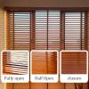 IRUGS Wooden Blinds, 5 cm Solid Wood Venetian Blinds for Windows and Doors view 4