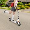 Sturdy Foldable Aluminum Scooter with Adjustable Height and Disc Brakes, 220 lb Capacity view 2