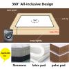 LGQLYH Fitted Mattress Protector, 90 x 200 cm, Up to 30 cm Deep view 4