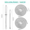 Hoodie & Jogging Pants Cord 160cm Replacement with Threading Needle and Buckle, 2 Pack view 2