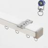 Ceiling-Mounted 1-Track Aluminum Curtain Rail, Silent Sliding, 3 m (9.8 ft) view 1
