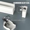 Ceiling-Mounted 1-Track Aluminum Curtain Rail, Silent Sliding, 3 m (9.8 ft) view 4