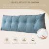 LHOHSRV Multifunctional Upholstered Bed Headboard Backrest, 8 Sizes & 8 Colors, Turquoise, 150 x 20 x 50 cm view 2