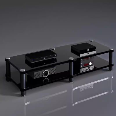 ASerZenith AV Media Stand, 1–2 Tier, 120 x 48 x 37 cm