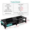ASerZenith AV Media Stand, 1–2 Tier, 120 x 48 x 37 cm view 2