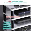 ASerZenith AV Media Stand, 1–2 Tier, 120 x 48 x 37 cm view 3