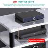 ASerZenith AV Media Stand, 1–2 Tier, 120 x 48 x 37 cm view 4