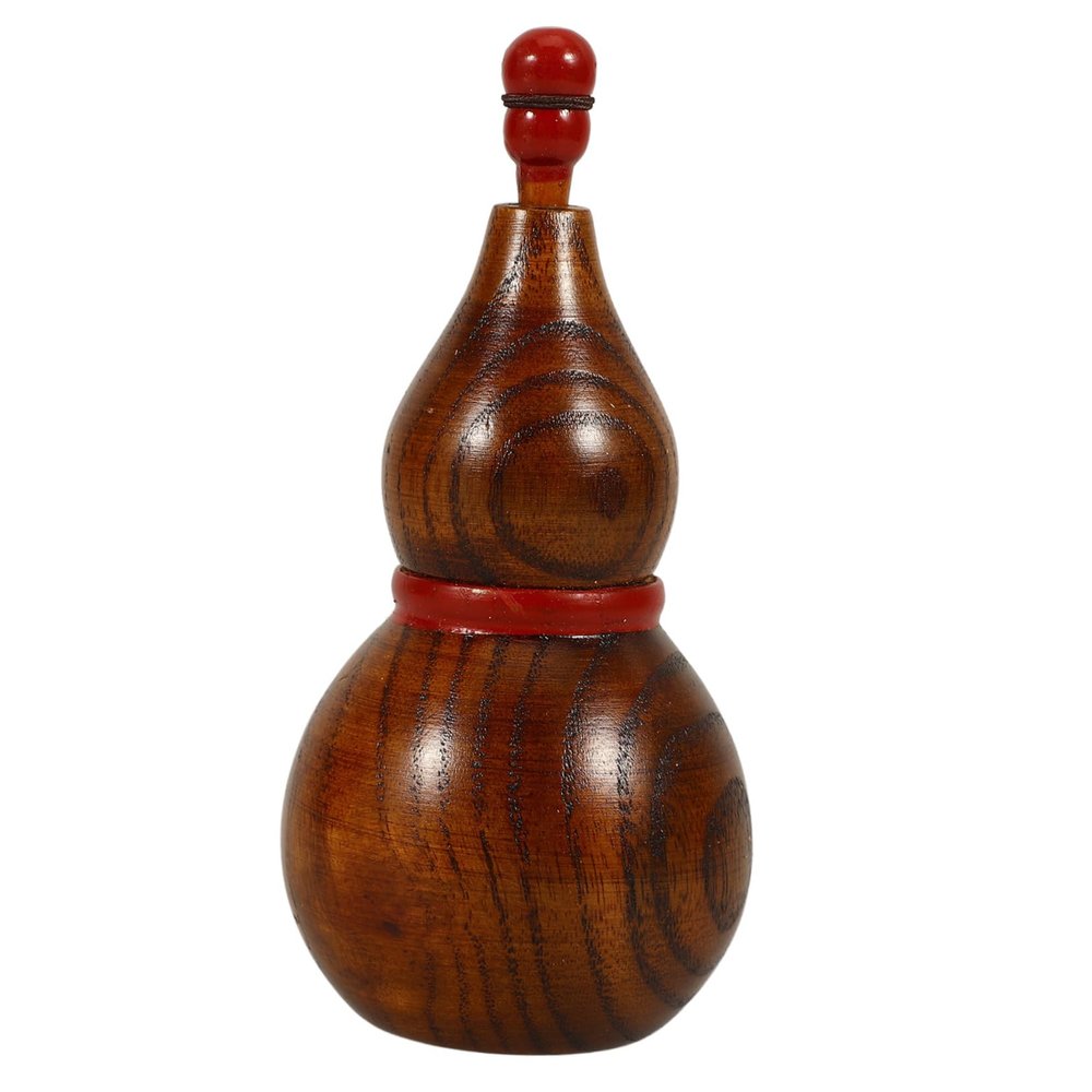 LIGIGWASH Wooden Pumpkin-Shaped Toothpick Box, Brown, for Home