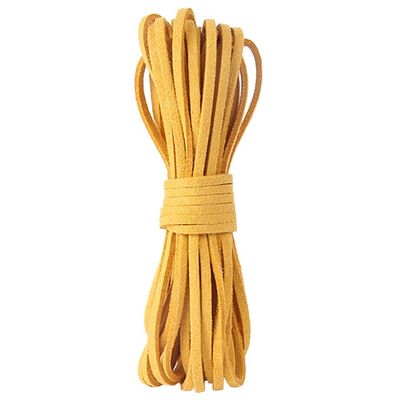 Blausky 3mm x 5m Faux Suede Cord, Gold
