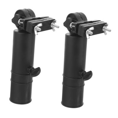 Toddmomy 2-Pack Adjustable Golf Umbrella Holders for Golf Trolleys, Sturdy Wind-Resistant Umbrella Stands, Lightweight, Portable, Durable Outdoor Golf Accessories