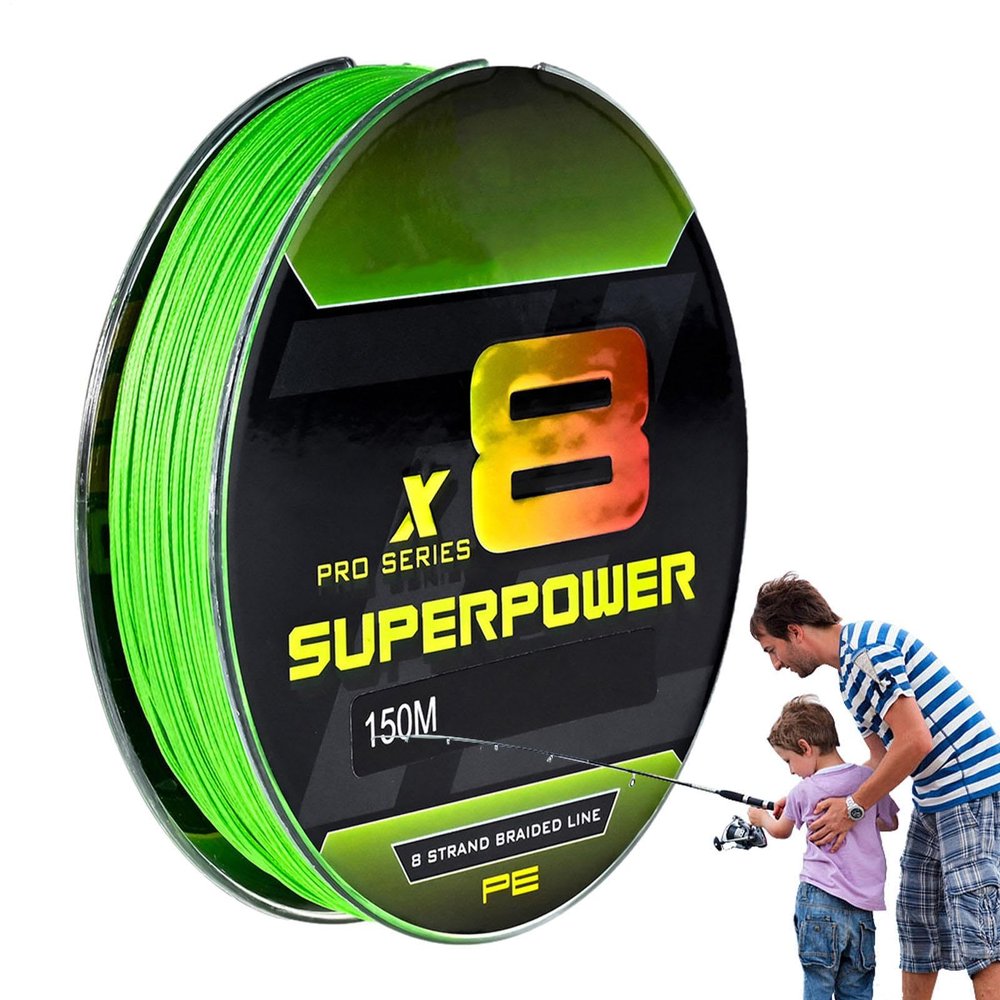 Durable Fishing Line, Power, Fluorescent Green, 160 m