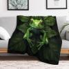 Frog Flannel Throw Blanket, Extra Soft, Four Seasons, 180 x 200 cm view 2