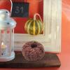 Crocheted Pumpkin Ornament - Fall Decor view 4