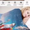 Santa Soft Flannel Fleece Throw Blanket, 130 x 150 cm view 3