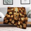 Flannel Throw Blanket with 3D Pattern, 4-Season Bed or Couch Blanket, 180 x 200 cm view 2