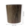 Zerodeko Round 8L Wood-Look Trash Can for Kitchen and Office view 2
