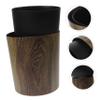 Zerodeko Round 8L Wood-Look Trash Can for Kitchen and Office view 4
