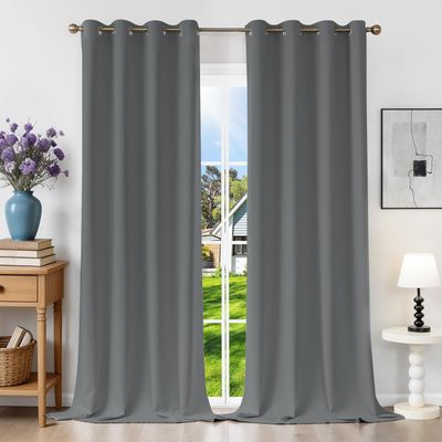 Runyla Blackout Curtains with Grommets, Thermal Heat Protection