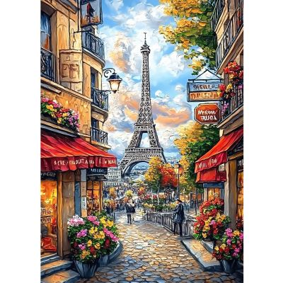 CEOVR Eiffel Tower Diamond Painting Kit for Adults, 5D 30x40cm