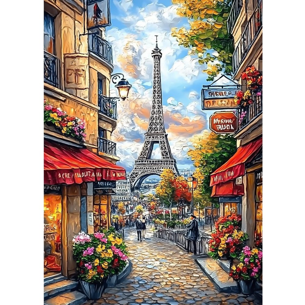 CEOVR Eiffel Tower Diamond Painting Kit for Adults, 5D 30x40cm