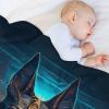Anubis Artwork Throw Blanket, Soft Fleece Flannel Blanket for Bed or Sofa, 130 × 150 cm view 4