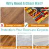 Xiaputcr Office Chair Floor Mat, Non-Slip Desk Chair Rug for Hard Floors, 150 x 170 cm view 4
