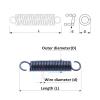 ATOMUSERLY 5-Piece Extension Springs, 0.4 mm Wire, Open Hooks, 3/4 mm OD, 10–60 mm Length (20 mm, 4 mm, 5 pcs, 0.4 mm) view 2