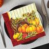 Halloween Napkins, Fun Pumpkin Napkins for Thanksgiving Guests view 2