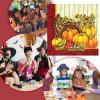 Halloween Napkins, Fun Pumpkin Napkins for Thanksgiving Guests view 4