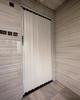 Jievmrs Folding Door, 193 cm High Sliding Folding Door, White Folding Curtain with Telescopic Door Curtain, Interior/Door/Laundry Room Hardware (28 x 76 in / 71 x 193 cm) view 1