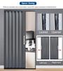 Jievmrs Folding Door, 193 cm High Sliding Folding Door, White Folding Curtain with Telescopic Door Curtain, Interior/Door/Laundry Room Hardware (28 x 76 in / 71 x 193 cm) view 3