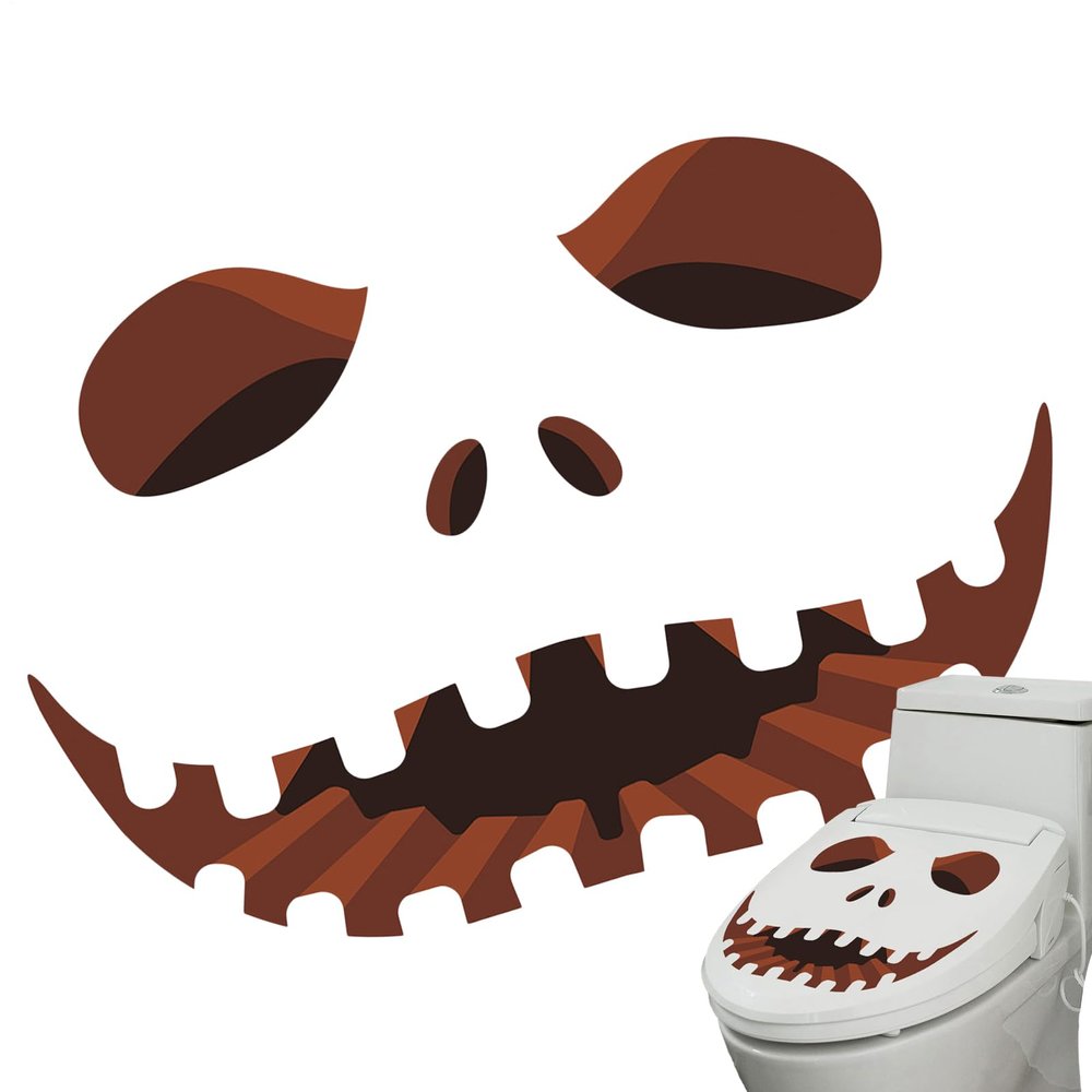 Halloween Toilet Seat Stickers