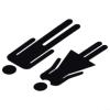 Toilet Indicator Signs - Stylish Stickers for Men and Women view 1
