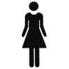Toilet Indicator Signs - Stylish Stickers for Men and Women view 2